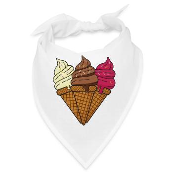 Softeis - Bandana - Weiß - Vorne