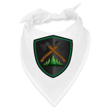 Axt Wappen - Wald - Bandana - Weiß - Vorne