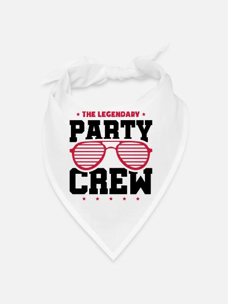 Party Crew - Bandana - Weiß