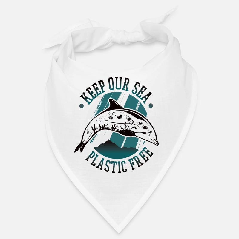 Keep our sea plastic free save the dolphins Bandana