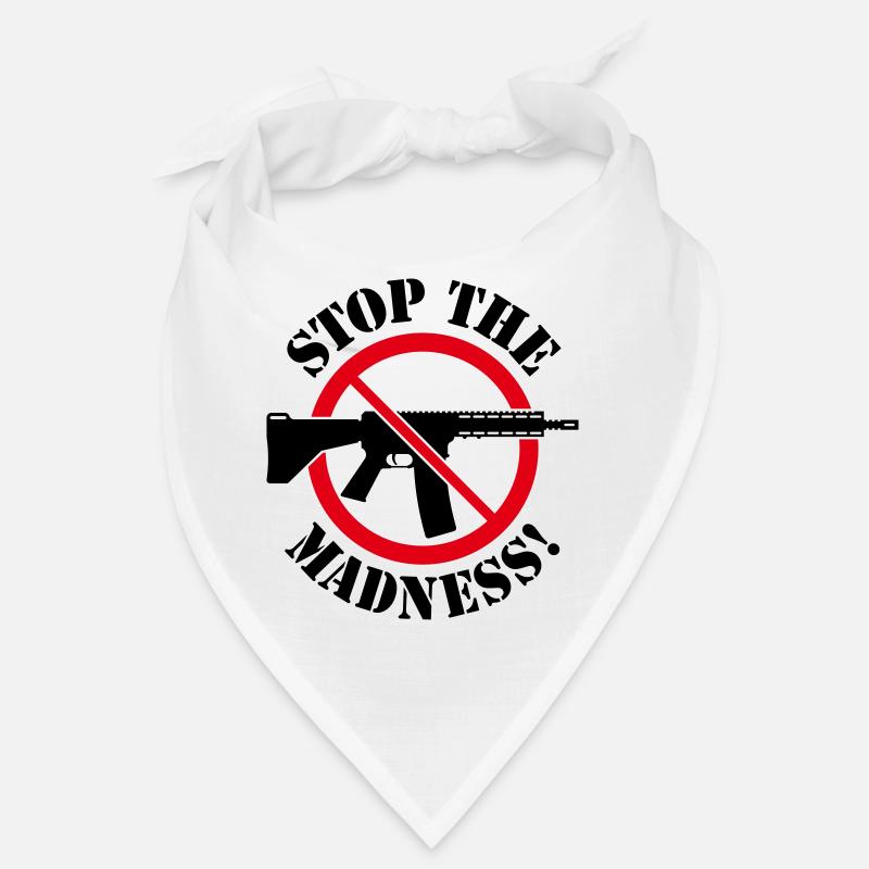 Arrêtez la folie! (Panneau d’interdiction des armes 3C) Bandana
