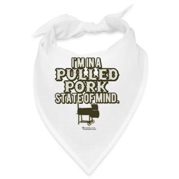 Pulled Pork State of Mind - Bandana - Weiß - Vorne