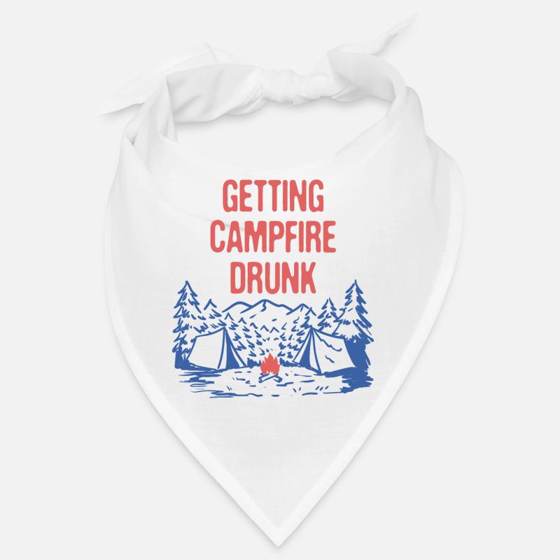 Getting Campfire Drunk Camping Party Camper Bandana
