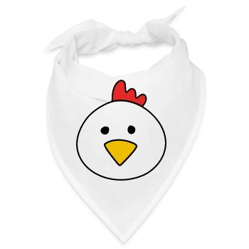 Cute chicken - Bandana - Weiß - Vorne