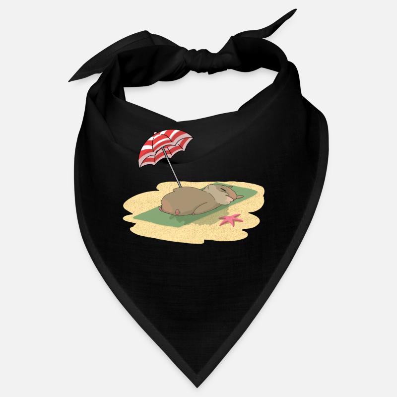 Hamster am Strand Sonnen Bandana