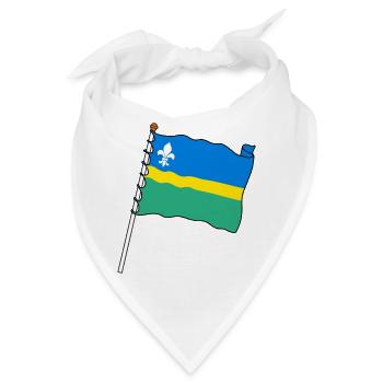 Flagge Flevoland die Flagge der Provinz Flevoland - Bandana - Weiß - Vorne