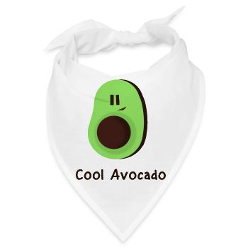 Coole Avokado - Bandana - Weiß - Vorne