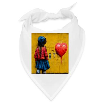 Comic Pop Art - Bandana - Weiß - Vorne