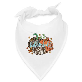 Hallo Herbst - Bandana - Weiß - Vorne