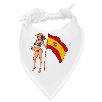 Sexy Spanierin - Bandana - Weiß - Vorne