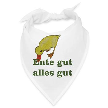 ente gut alles gut - Bandana - Weiß - Vorne
