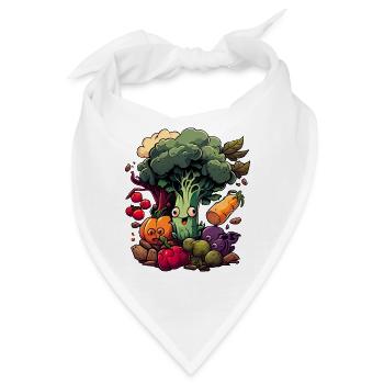 Ich liebe Gemüse - Bandana - Weiß - Vorne
