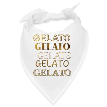 Gelato in gold - Bandana - Weiß - Vorne