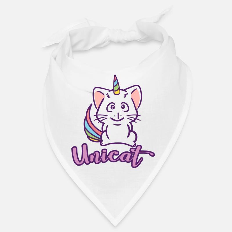 Chat mignon unicat - Bandana - blanc