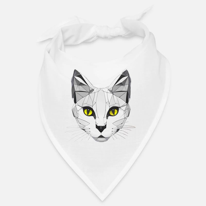Cat Graphique Low Poly Bandana