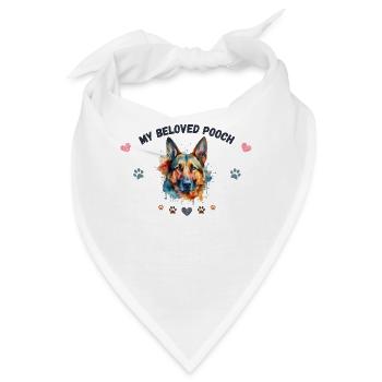 Mein G3 BLK Love Pooch - Bandana - Weiß - Vorne
