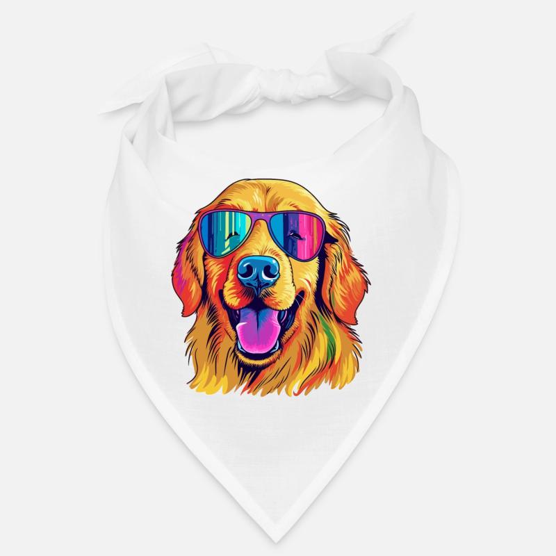 Vibrant Sunglass Pup Bandana