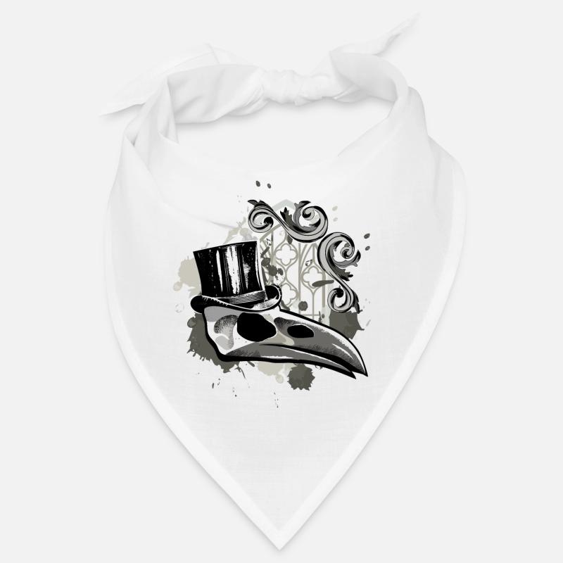 Raven skeleton skull Bandana
