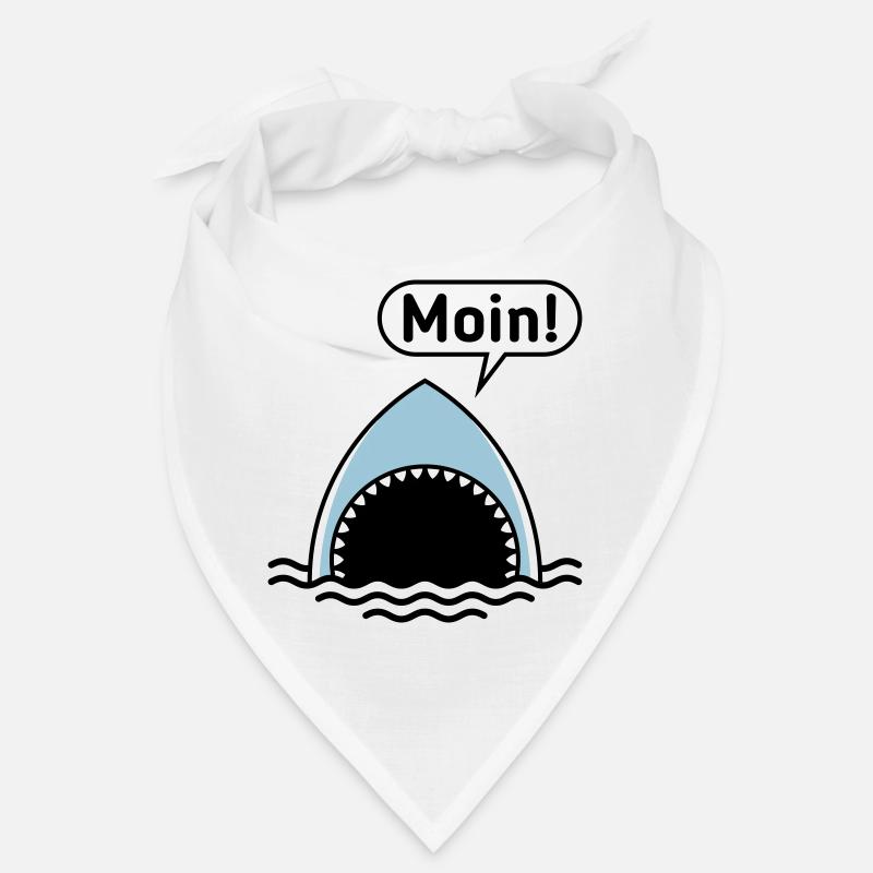 Moin! (Hai / Haifisch / Sprechblase / Comic) Bandana
