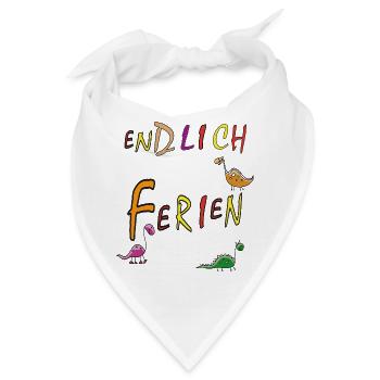 Ferien Urlaub - Bandana - Weiß - Vorne