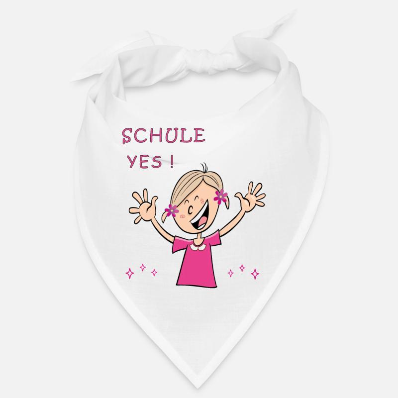 Schulkind Yes Comic - Bandana - Weiß