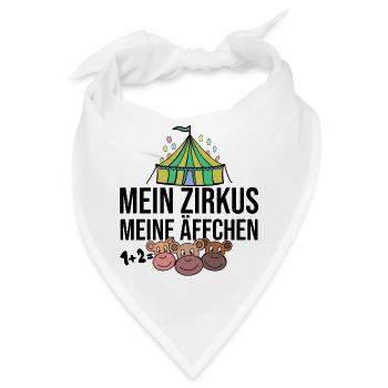 Mein Zirkus, Meine Äffchen - Bandana - Weiß - Vorne