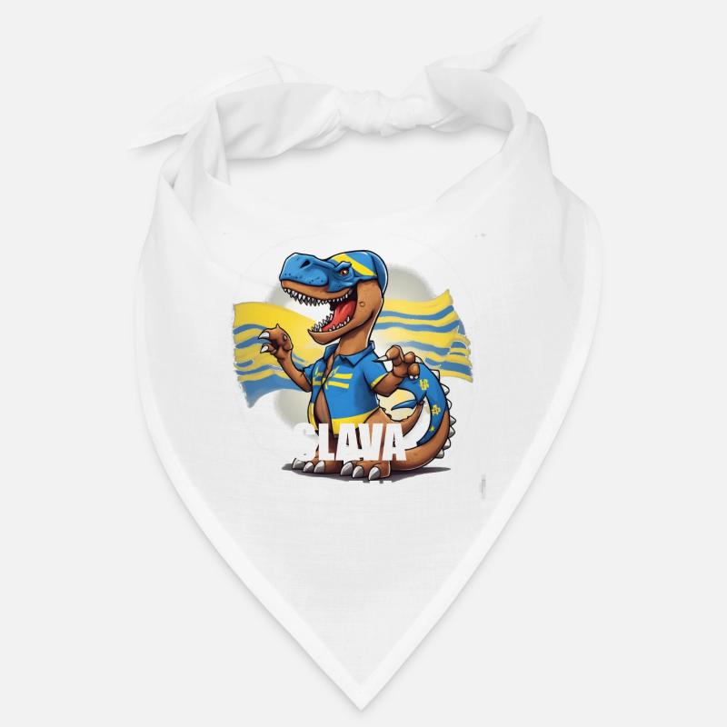 Slava Ukraina - Bandana - Weiß