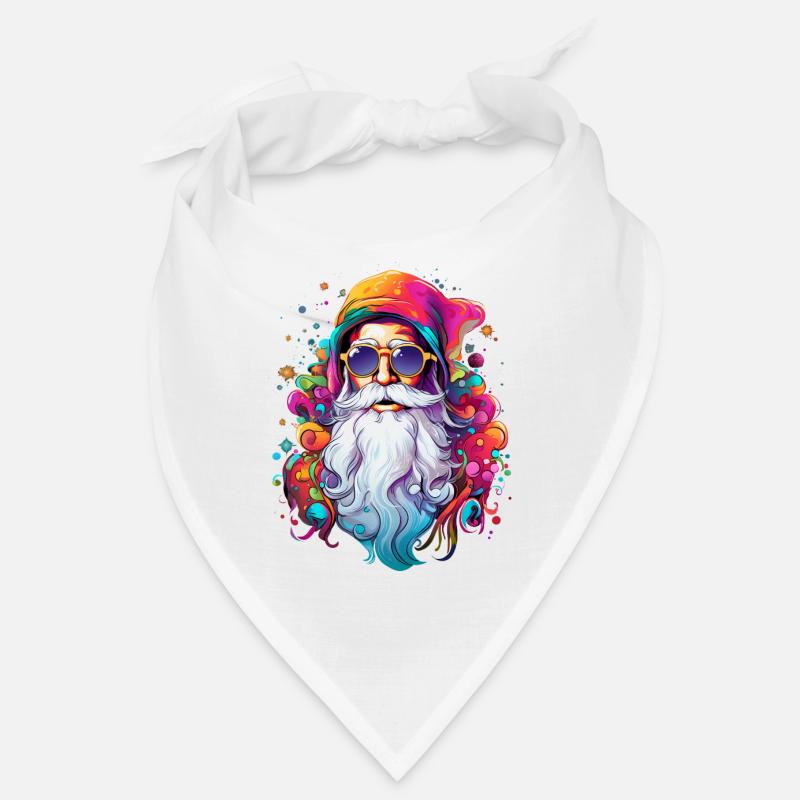 Psychedelischer Weihnachtsmann Bandana
