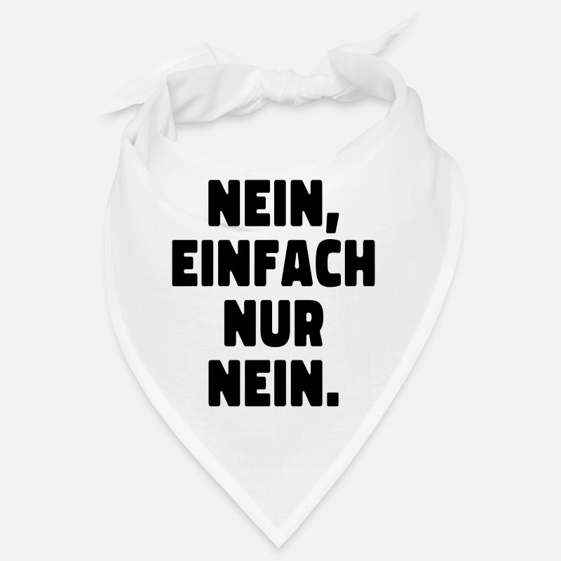 Nein, einfach nur nein! ADHS - Bandana - Weiß