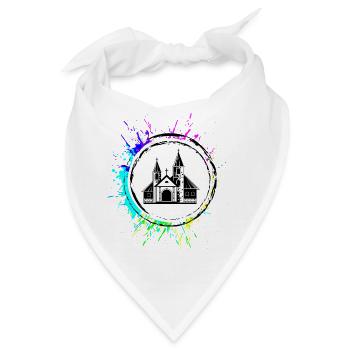 Kirche Symbol - Bandana - Weiß - Vorne