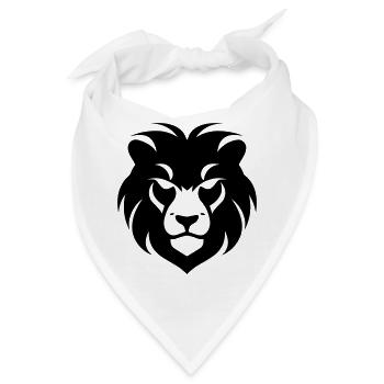 Felin Dschungel Löwenkopf - Bandana - Weiß - Vorne