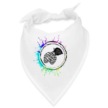 Bier Hopfen zapfen Brauerei - Bandana - Weiß - Vorne