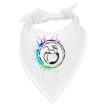 Kokos Icon Symbol - Bandana - Weiß - Vorne