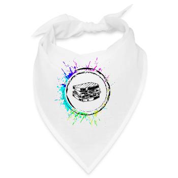 Sandwich Foodie Bunt - Bandana - Weiß - Vorne