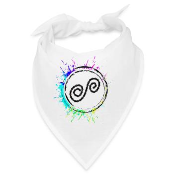 Fahrrad Kette Bunt - Bandana - Weiß - Vorne