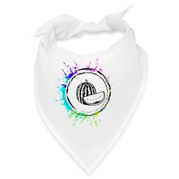 Melone Frucht Bunt - Bandana - Weiß - Vorne