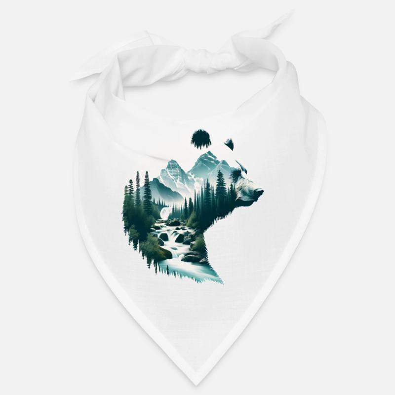 Double Exposure Bear Bandana