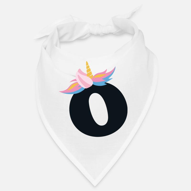 Einhorn-Buchstabe Regenbogenstyle "O" | be unique Bandana