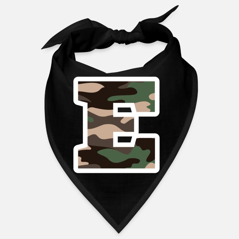 Buchstabe E Militärische Tarnung - Geschenkidee Bandana