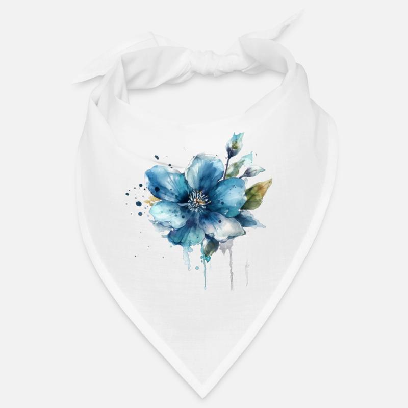 Fleur bleue Bandana