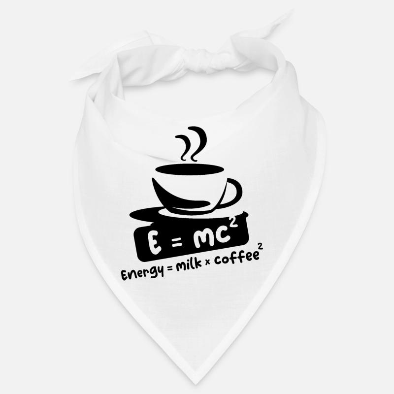E=mc2 Coffee Funny Sayings Einstein Cafe Logo Bandana