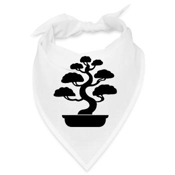 bonsai baum - Bandana - Weiß - Vorne