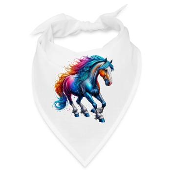 Pferd - Bandana - Weiß - Vorne