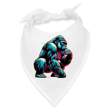 Gorilla - Bandana - Weiß - Vorne