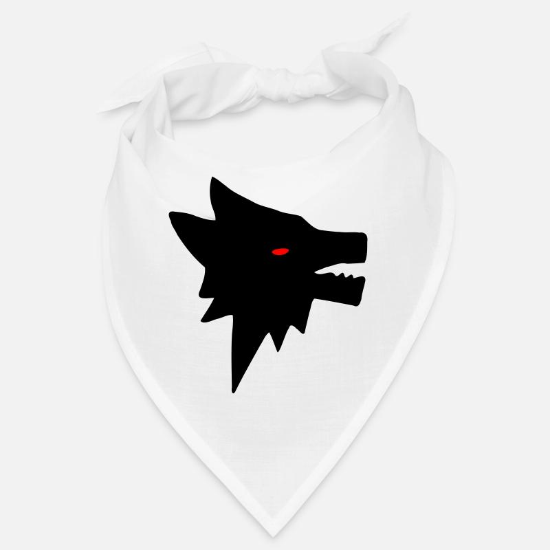 Wolf - Bandana - Weiß