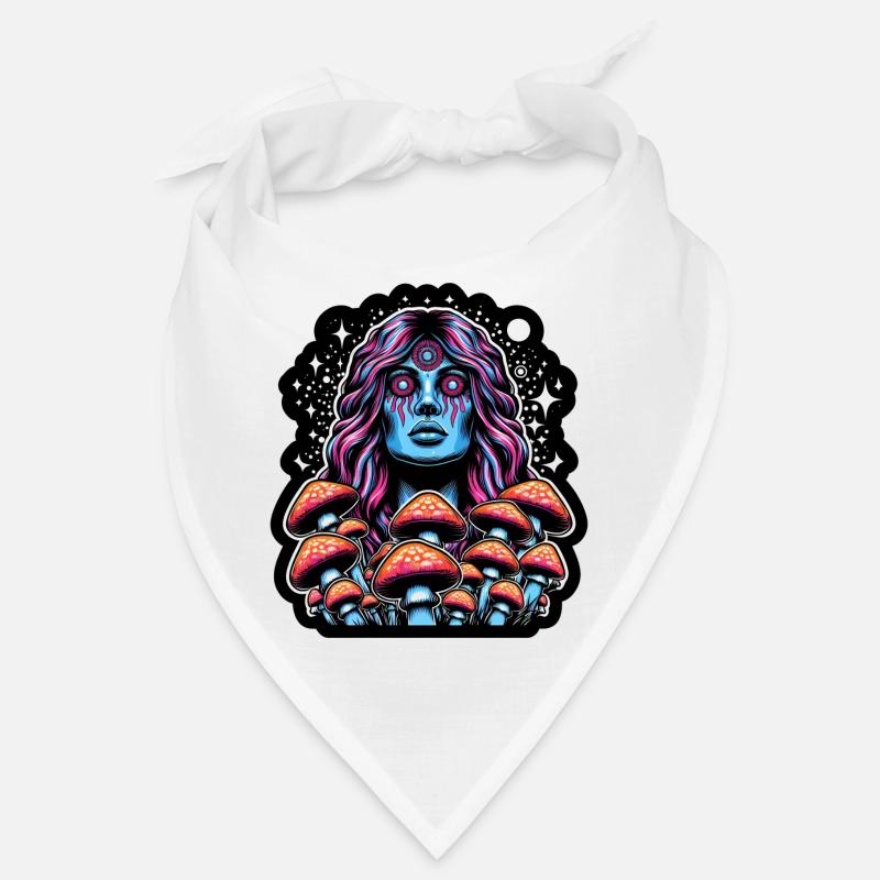 Psychedelic Mushroom Oracle Bandana