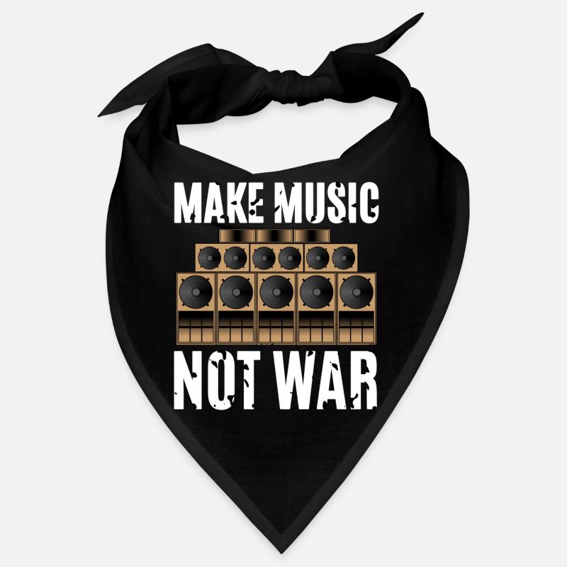Make Music Not War Bandana