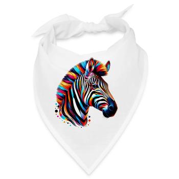Zebra - Bandana - Weiß - Vorne