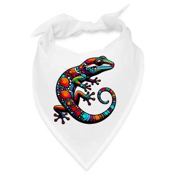 Gecko - Bandana - Weiß - Vorne