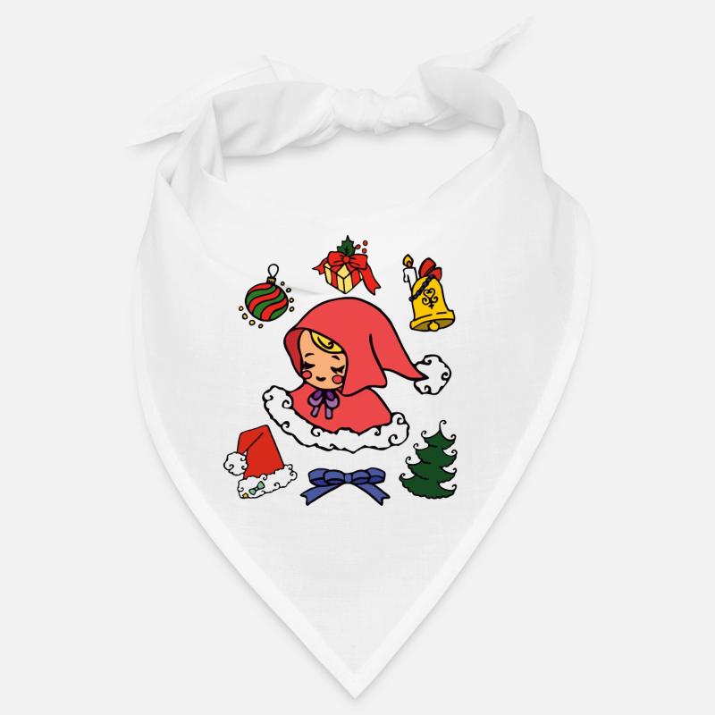 Douce image de Noël avec l’Enfant Jésus, arbre de Noël Bandana